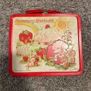 Strawberry Shortcake Red Vintage Kids Lunchbox